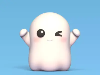 Cute Ghost - Halloween 3D print model