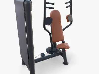 Pec deck machine 3D model