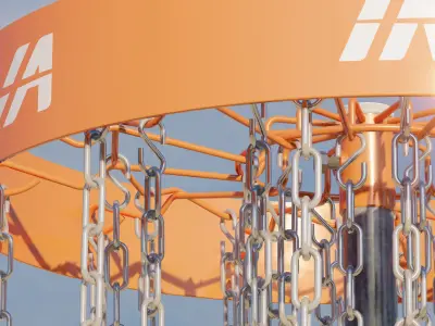 INNOVA Disc Golf Basket 3D model