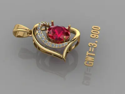 FASHION  PENDANT 3D model order