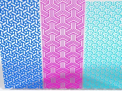 Modern Ornaments Pattern Collection 3D model