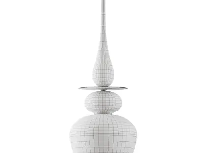 Colorful Glass Pendant Light 3D model