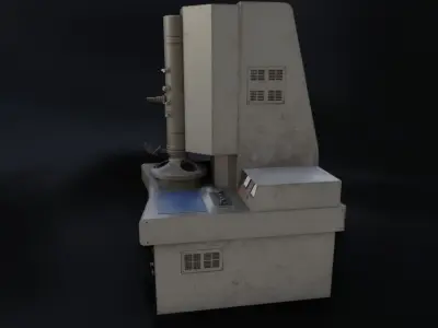 Old Dirty Electron Microscope Low-poly 3D model