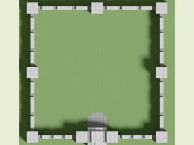 Manor Walls 3D model