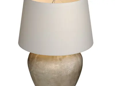 Rustic Nightstand bedside Provence Country European  Table Lamp 3D model