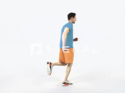 Virtue 02K Running Jogging Football Sports Man Low-poly 3D model