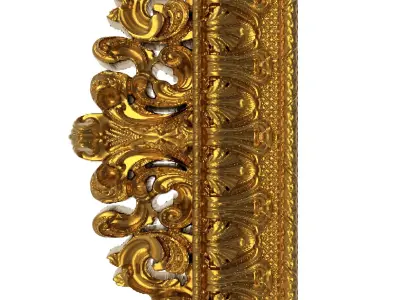 carved frame 3D model 30