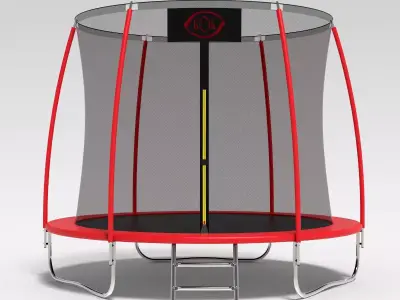 Trampoline for Sport and Fitness 252x205cm x 6 3D model