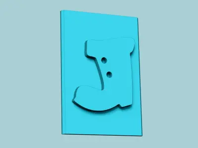 Stamp 70 - Santa Boots - Fondant Decoration Maker Toy 3D print model