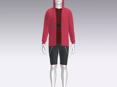 Sport Suit Low-poly 3D model 36