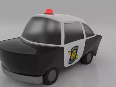 Police car 3D model by cotimmou from CGTrader