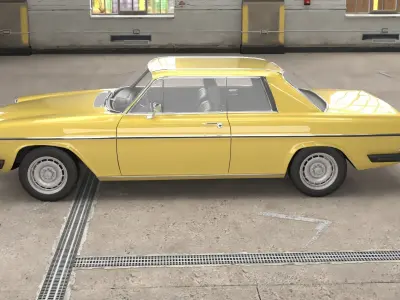 1968-1975 model Mercedes Benz W114 Coupe  3D model