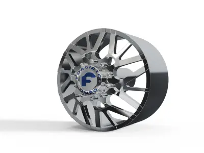 FRONT forgiato Twisted Maglia-D DURO DUALLY WHEEL 3D print model