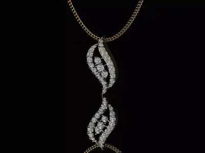  DAIMOND BEAUTIFULL PENDANT 3D print model