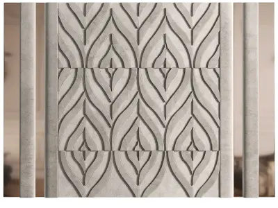 Panel 3D model 9
