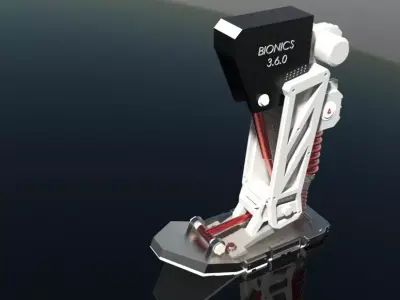 Prosthetic Robotic Leg 3D model