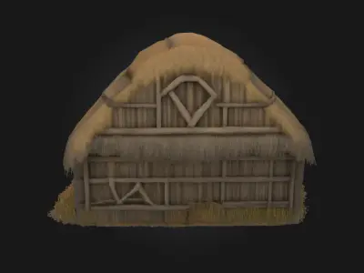 Thatched Cottage  Cozy Charm of Countryside Living 3D model