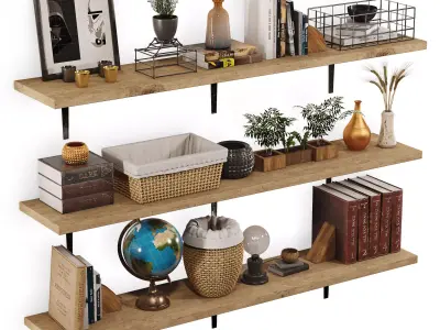 Decor Set 01 3D model purchase