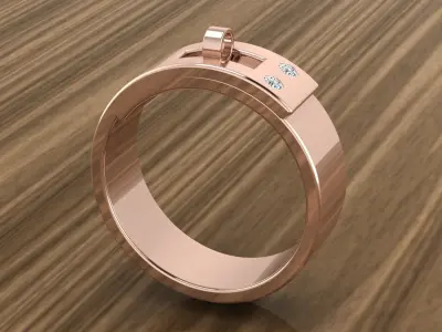 Hermes Jewelry Ring 3D print model