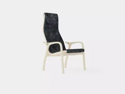 Woolen Armchair Low-poly 3D model