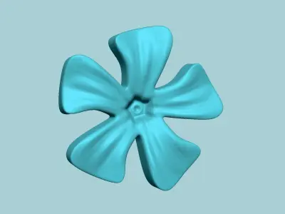 Periwinkle Flower - Molding Artificial EVA Craft 3D print model