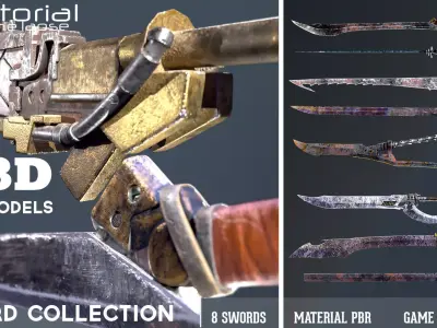 SWORD COLLECTION    3D Models Low-poly 3D model
