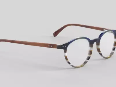 Case Closed Eyewear Glasses Low-poly 3D model