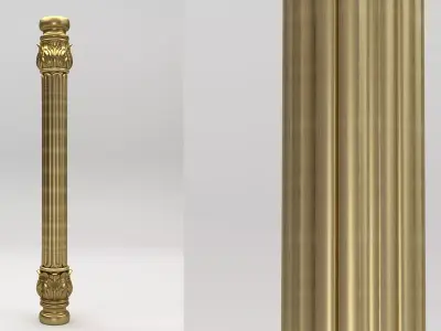 Carved Column 3D model
