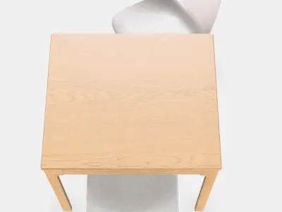 EKEDALEN - ODGER Table and 2 chairs Low-poly 3D model