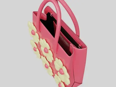 Moschino Floral Mini Tote Bag Low-poly 3D model