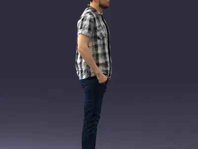 000323 Casual Male Standing Pose 1202 3dp 3D print model