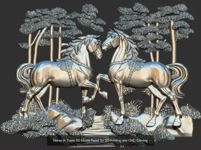 Horse 3D Printable STL Models 3D Model Collection