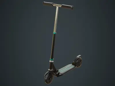 Kick Scooter 2A Low-poly 3D model