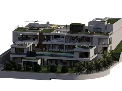 Bel Air mega mansion 3D model