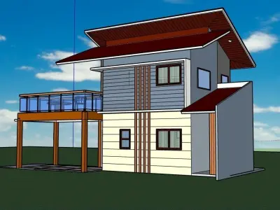 house exterior design  3D model