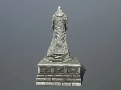statue 4 lord of rings Low-poly 3D model
