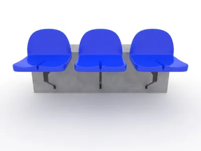 Stadium Seats 11 3D model