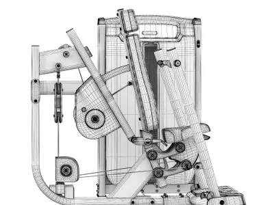 Ultra Converging Chest Press 3D model