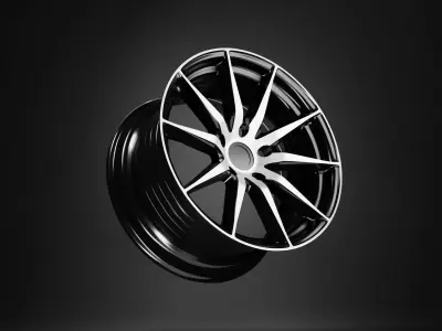 Car star disk from the wheel 3D model
