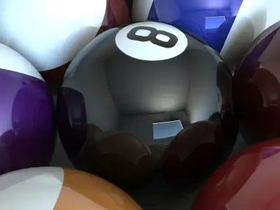 Pool balls 3D model
