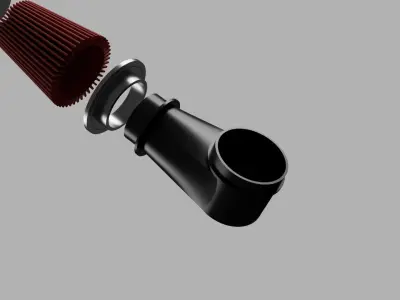 Piaggio Ciao Sport Filter Adapter Two Verisons 3D print model