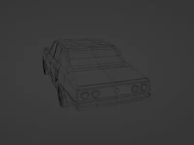 Chevrolet Opala 1975 Low-poly 3D model