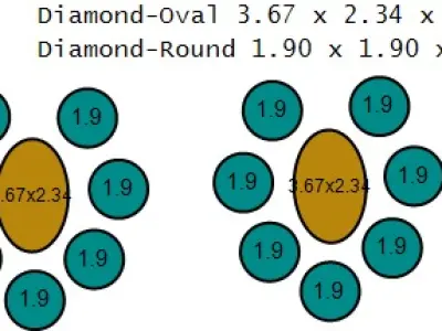 PRECIOUS DIAMOND AND RED RUBY PENDANT 3D PRINTABLE MODEL 3D print model