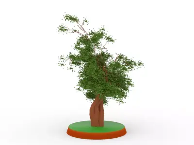 3D Tree Model Low-poly 3D model