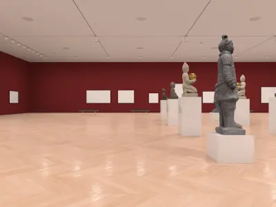 Museum Art Gallery 004 3D model