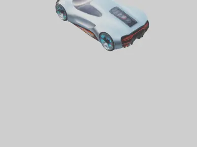 Futuristic Concept Car model 3D model