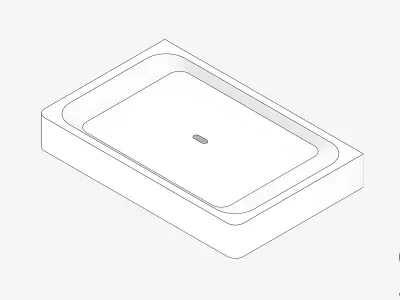 Soap Dish - Wall - Luxury - Glide Low-poly 3D model