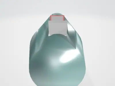 Futuristic car Low-poly 3D model