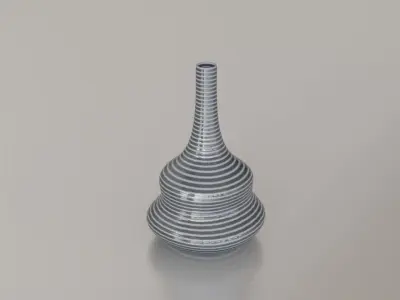 Earthenware jug 07 3D model