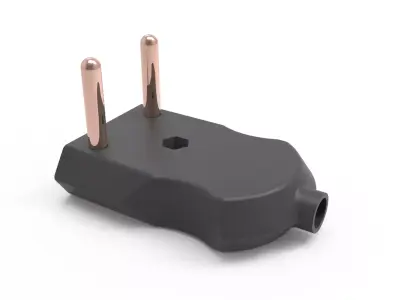 Cable Plug Straight or Right Angled 3D model